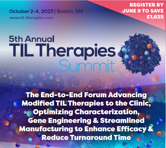 TIL therapies summit crop brochure cover